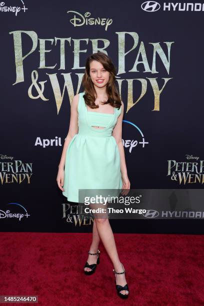 Ever Anderson attends the Peter Pan & Wendy NY special screening at South Street Seaport Museum on April 25, 2023 in New York City.