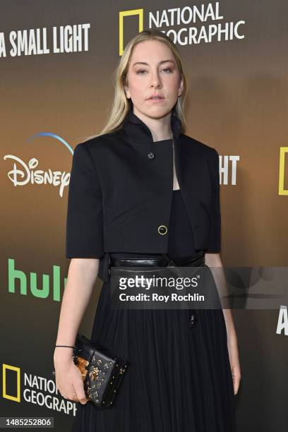 Este Haim attends the National Geographic, Disney+, and Hulu Premiere of “A Small Light” at Alice Tully Hall on April 25, 2023 in New York City.