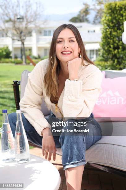 Maria Sharapova attends the newly launched evian x Balmain pop-up at the Rosewood Miramar Beach on April 25, 2023 in Montecito, California.