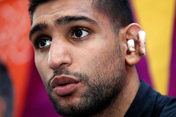 GBR: Amir Khan & USA Olympic Boxing Team Press Day