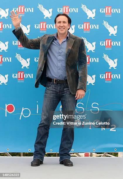 Actor Nicolas Cage attends 2012 Giffoni Film Festival photocall on July 18, 2012 in Giffoni Valle Piana, Italy.