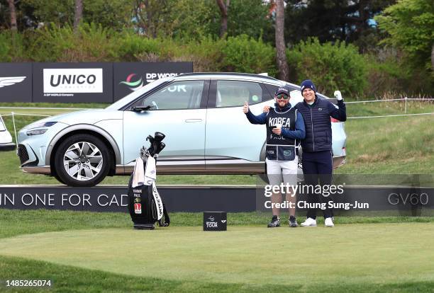 Yannick Paul of Germany on the 17th hole during previews prior to the Korea Championship Presented by Genesis at Jack Nicklaus GC Korea on April 26,...