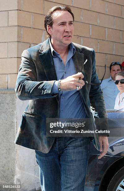 Actor Nicolas Cage arrives at 2012 Giffoni Film Festival photocall on July 18, 2012 in Giffoni Valle Piana, Italy.