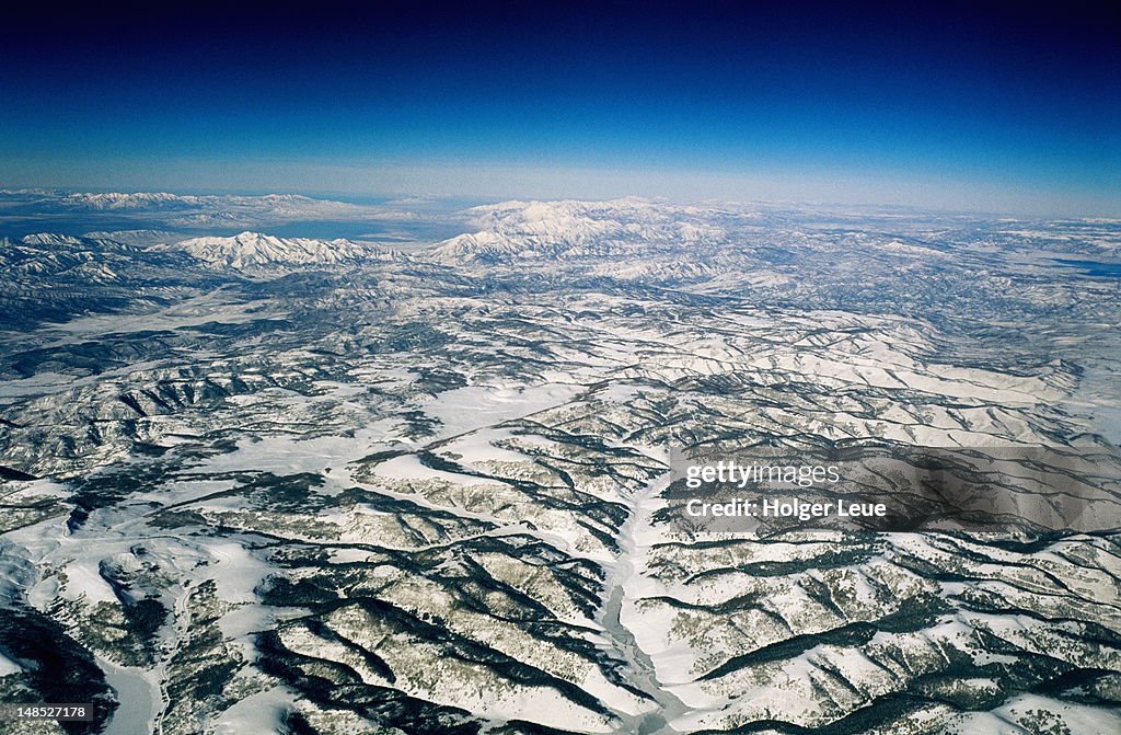 Aerial of High Uintas.