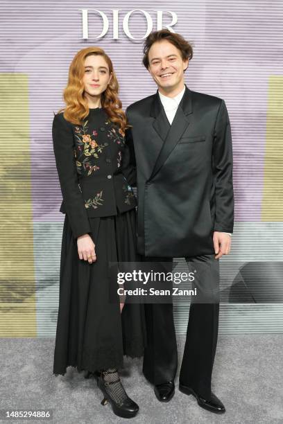 Natalia Dyer and Charlie Heaton attend the 2023 Brooklyn Artists Ball made possible by Dior at Brooklyn Museum on April 25, 2023 in Brooklyn, New...