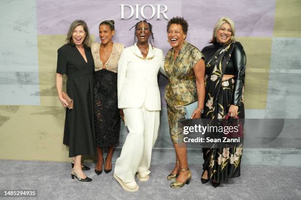 Anne Pasternak, Isolde Brielmaier, Mickalene Thomas, Carrie Mae Weems and Jasmine Wahi attend the 2023 Brooklyn Artists Ball made possible by Dior at...