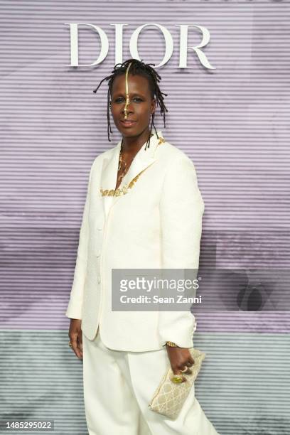 Mickalene Thomas attends the 2023 Brooklyn Artists Ball made possible by Dior at Brooklyn Museum on April 25, 2023 in Brooklyn, New York.