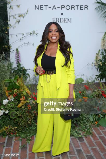 Niecy Nash attends as Net-A-Porter and Erdem Host an Intimate Poolside Dinner at Chateau Marmont to Celebrate Exclusive Vacation Collection on April...