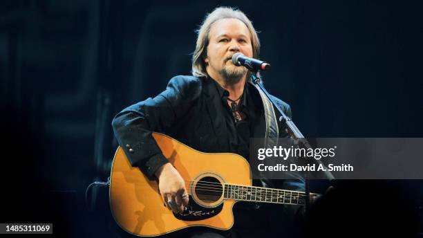 Travis Tritt performs during Still Playing Possum: Music And Memories Of George Jones at Propst Arena in Von Braun Center on April 25, 2023 in...