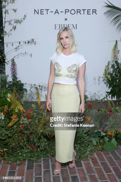 January Jones attends as Net-A-Porter and Erdem Host an Intimate Poolside Dinner at Chateau Marmont to Celebrate Exclusive Vacation Collection on...