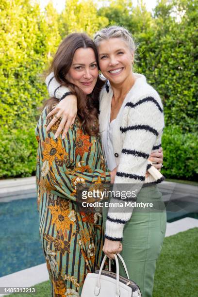 Amanda Kloots and Kelly McKee Zajfen attend the EF Collection x TheRetaility.com dinner in collaboration with Thirteen Lune at Emily Strauss's West...
