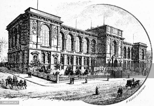 stuttgart, public library - public library stock illustrations