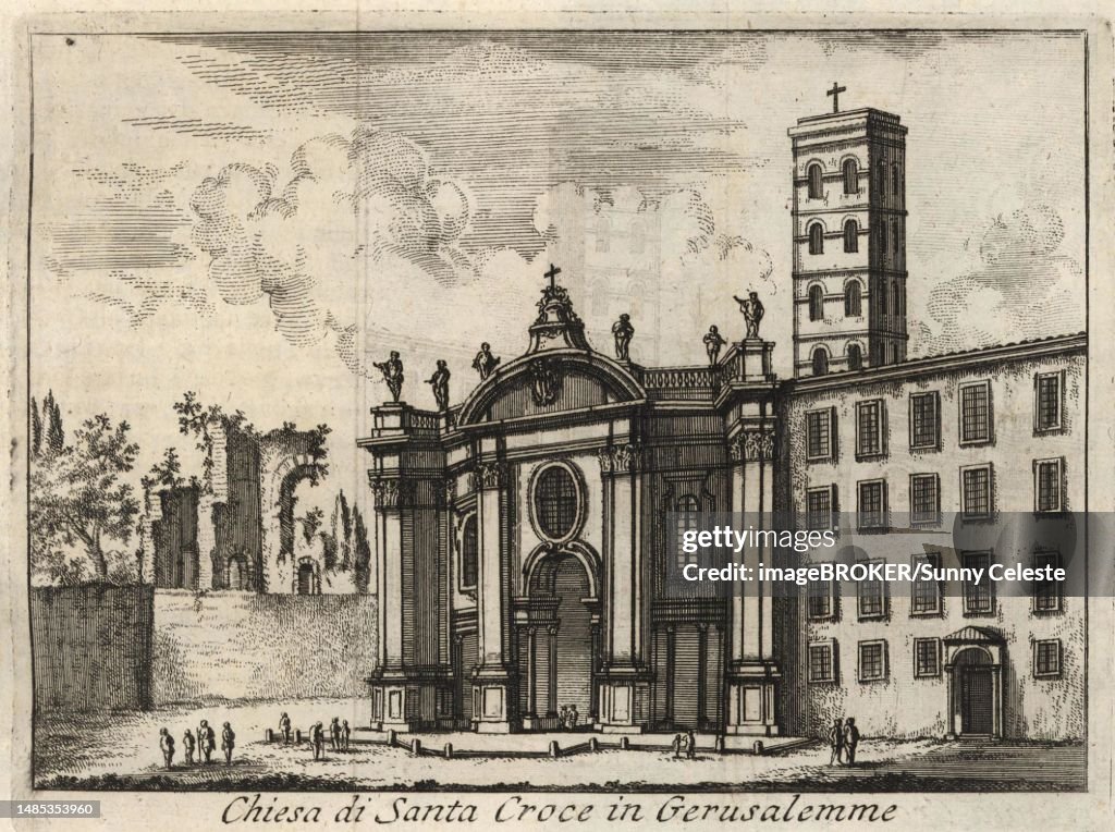 Chiesa Di Santa Croce In Gerusalemme Rome Italy 1767 Digital