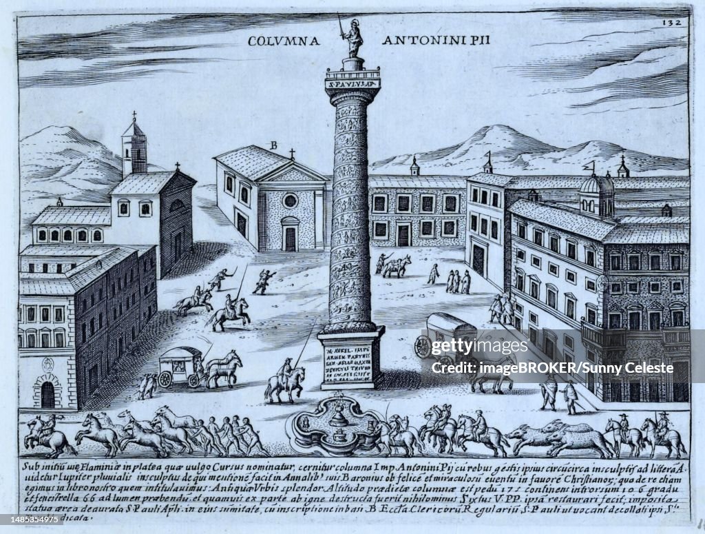 Columna Antonini Pii The Column Of Antoninus Pius Historical Rome Italy ...