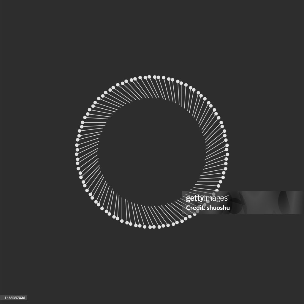 Random Circle Pattern Motion Abstract Motion Circle Line Elements Pattern High-Res Vector Graphic ...