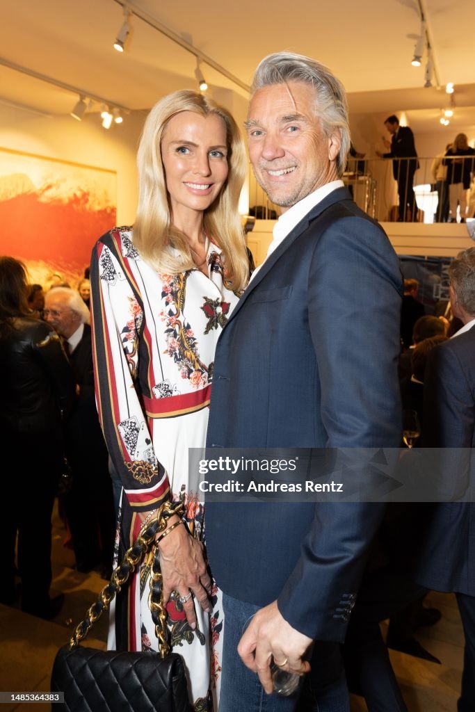 Paul Prange and Birte Prange attend the reception for the 20th... News