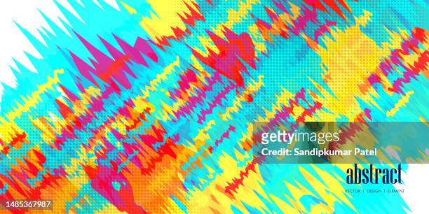 background abstract chromatic waves - radio spectrum stock illustrations