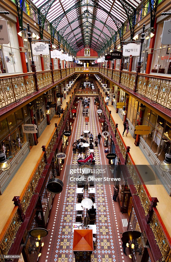 Interior of the Strand Arcade.