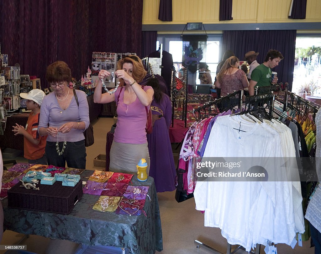 Customers at Gorman House Arts Centre Market.