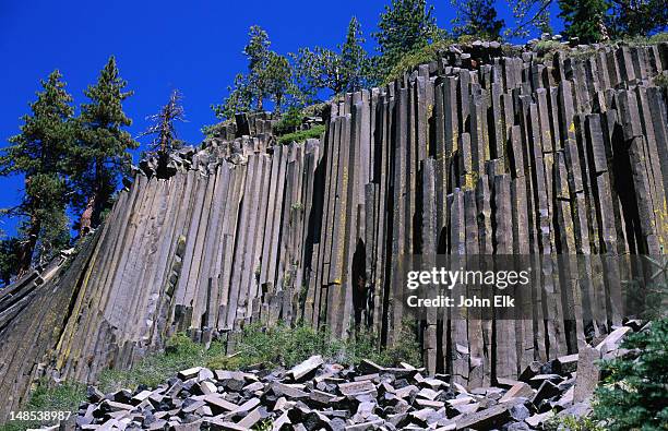 California Devils Rocks Devils Postpile National Monument Photos and Premium High Res Pictures ...