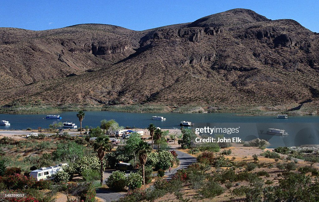 Echo Bay campground on Lake Mead.