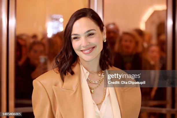 Global Brand Ambassador, Gal Gadot attends Tiffany & Co's The Landmark Ribbon Cutting Ceremony on April 26, 2023 in New York City.