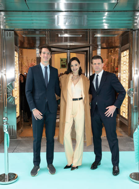 Alexandre Arnault, Executive Vice President of Tiffany & Co., Gal Gadot and Anthony Ledru, President and Chief Executive officer of Tiffany & Co....