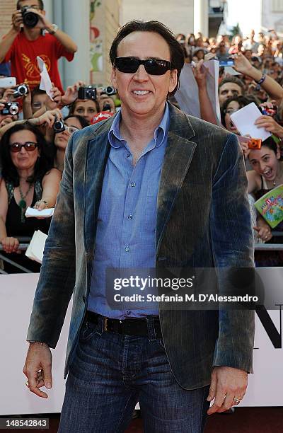 Actor Nicolas Cage attends 2012 Giffoni Film Festival Photocall on July 18, 2012 in Giffoni Valle Piana, Italy.