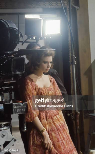 Actress Suzy Parker at the set of the film 'The Interns' at Los Angeles, California in 1961