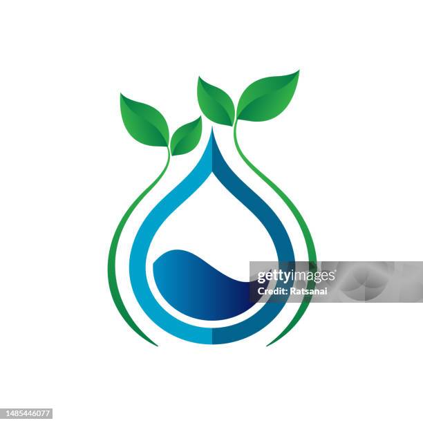 save natural water - save planet stock illustrations