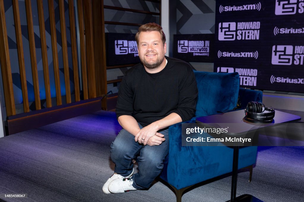 James Corden Visits SiriusXM's 'The Howard Stern Show'...