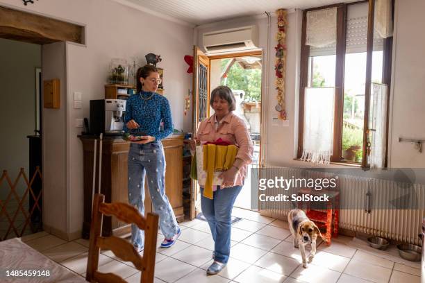 helping with the washing - disabilitycollection stock pictures, royalty-free photos & images