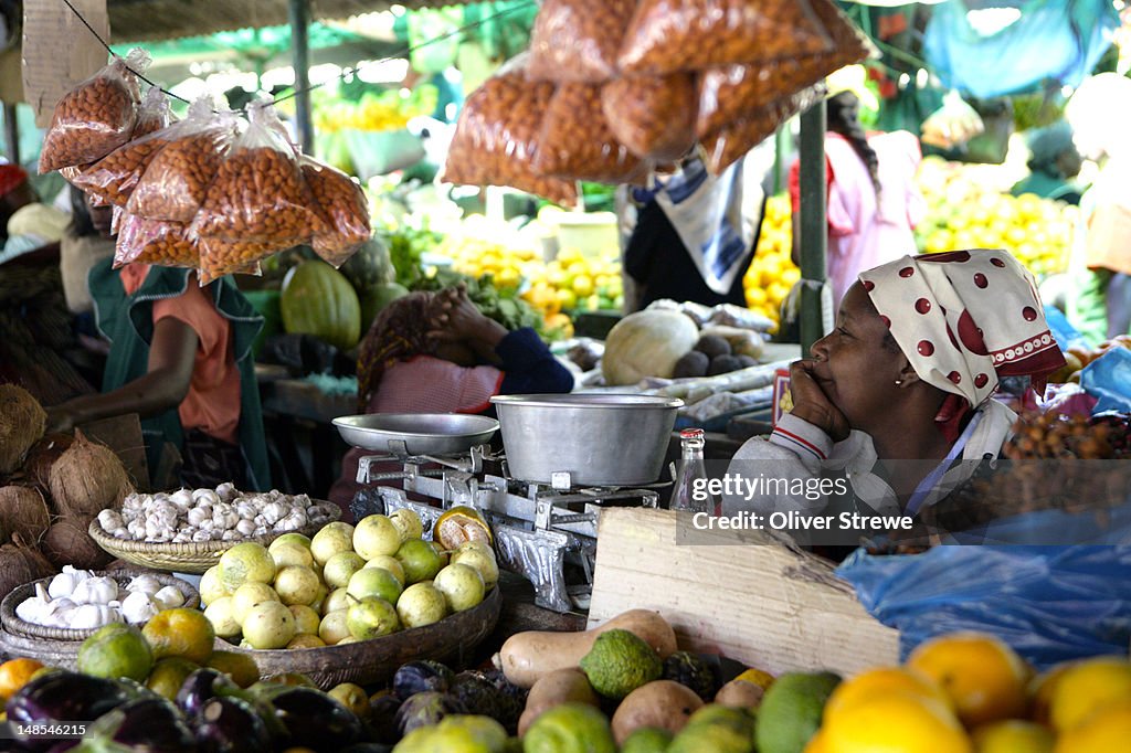 The Municipal markets downtown, Maputo, Mozambique.