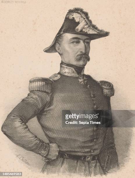 Portrait of General François-Marie-Casimir de Négrier, Alexandre Collette print maker: Alexandre Collette, , printer: Jean-Baptiste Bazile Domnec, ,...