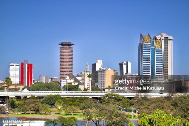 nairobi cbd skyline - nairobi kenya stock pictures, royalty-free photos & images