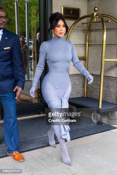 Kim Kardashian is seen in Midtown on April 26, 2023 in New York City.