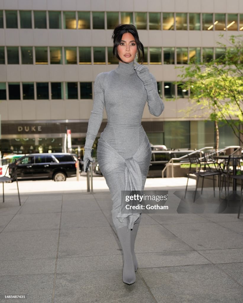 Kim Kardashian is seen on April 26, 2023 in New York News