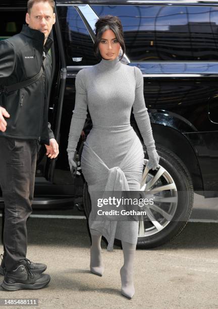 Kim Kardashian is seen on April 26, 2023 in New York City.