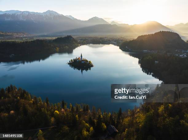 lake bled, slovenia - lubiana stock pictures, royalty-free photos & images