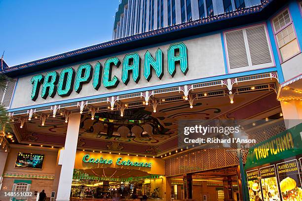 tropicana casino entrance. - tropicana resort and casino stock pictures, royalty-free photos & images