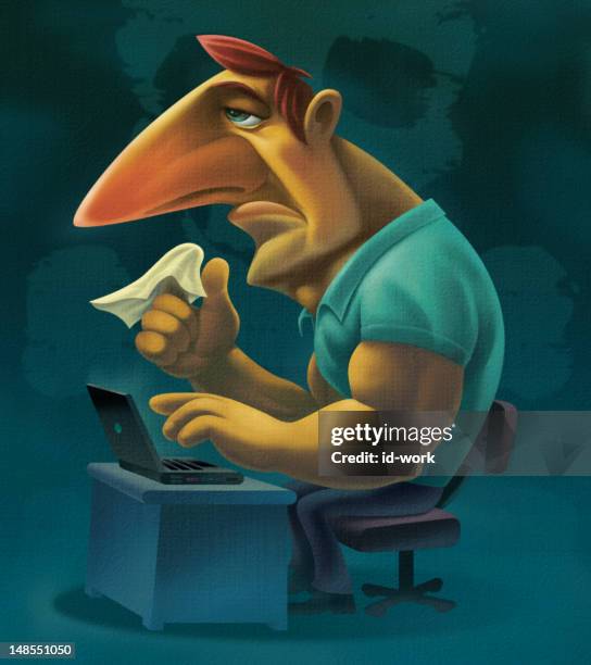 Side View Laptop Cartoon Photos and Premium High Res Pictures - Getty ...