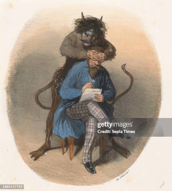 Devil Writing A Check The Devils Hand Photos and Premium High Res Pictures - Getty Images