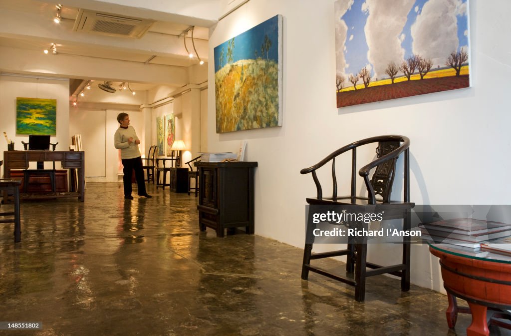 Interior of Karin Weber Gallery, Soho.