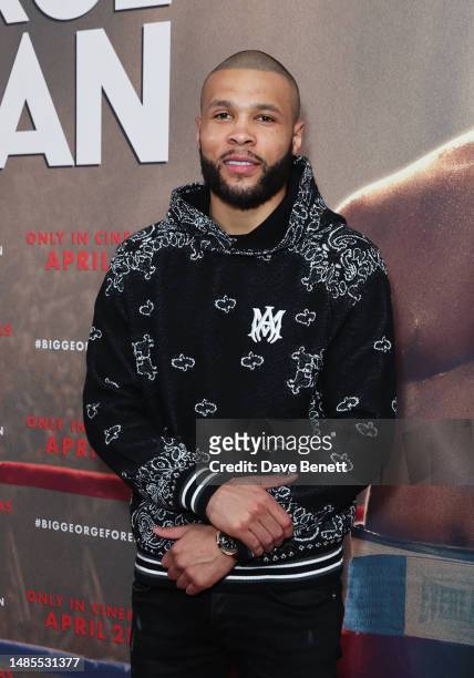 Chris Eubank Jr attends the Gala Screening of "Big George Foreman" at The Ham Yard Hotel on April 26, 2023 in London, England.