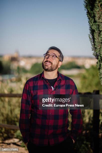 Comedian Anibal Gomez poses after an interview for Europa Press, April 20 in Villanueva de la Jara, Cuenca, Castilla-La Mancha, Spain. Anibal Gomez...