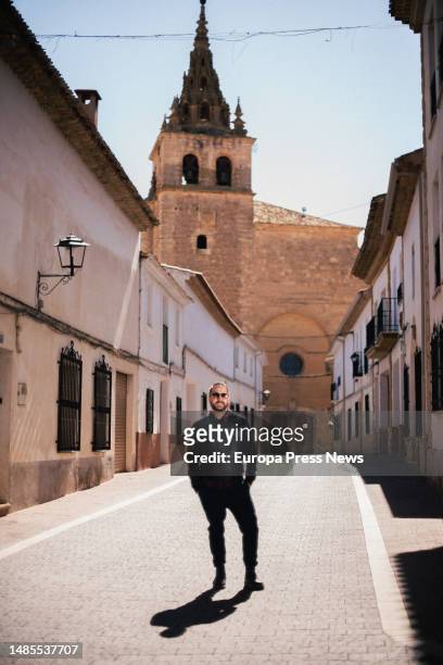 Comedian Anibal Gomez poses after an interview for Europa Press, April 20 in Villanueva de la Jara, Cuenca, Castilla-La Mancha, Spain. Anibal Gomez...