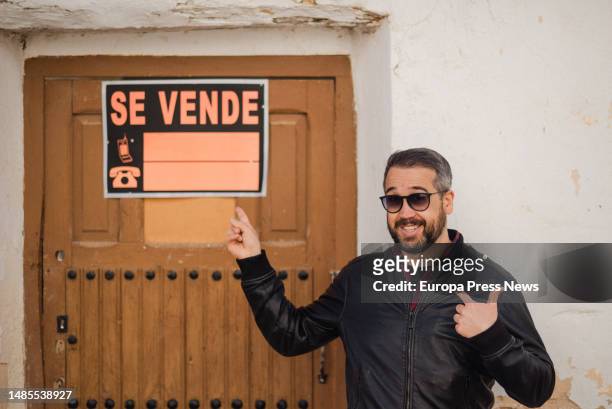 Comedian Anibal Gomez poses after an interview for Europa Press, on 20 April, 2023 in Villanueva de la Jara, Cuenca, Castilla-La Mancha, Spain....
