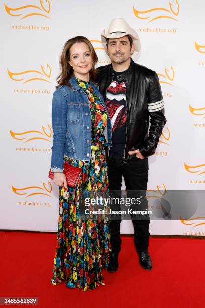 Kimberly Williams and Brad Paisley attend the Michael J. Fox Foundation - A Country Thing: Happened On The Way To Cure Parkinson's at The Fisher...