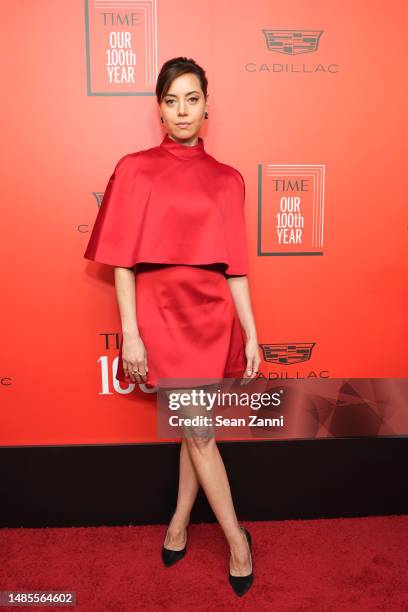 Aubrey Plaza attends 2023 TIME100 Gala at Jazz at Lincoln Center on April 26, 2023 in New York City.