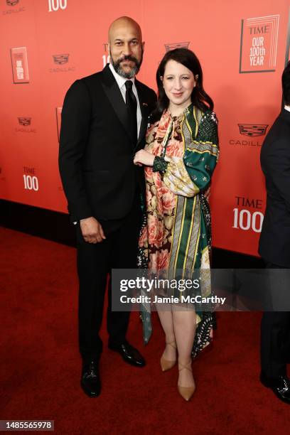 Keegan-Michael Key and Elisa Key attend the 2023 Time100 Gala at Jazz at Lincoln Center on April 26, 2023 in New York City.